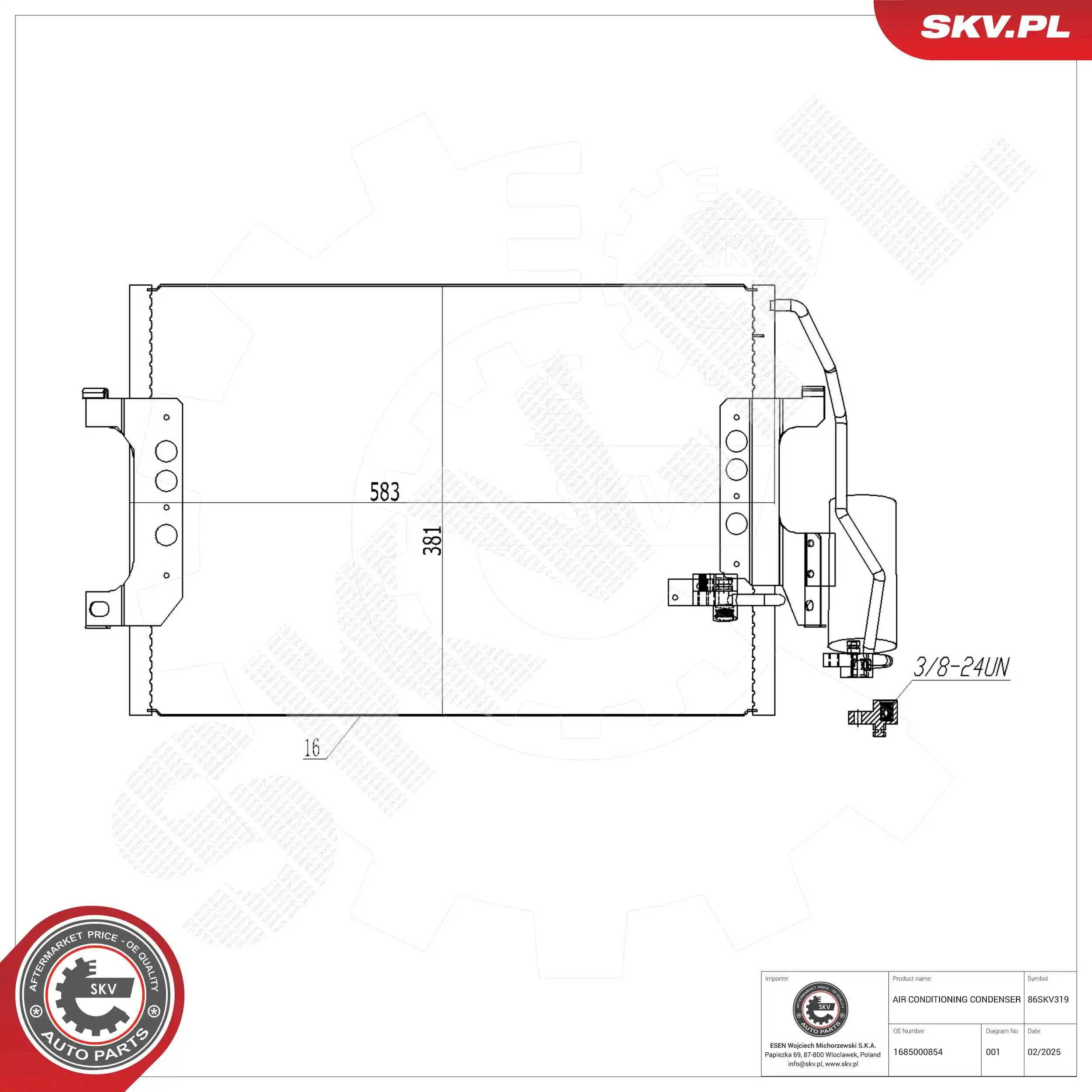 Condenser, air conditioning